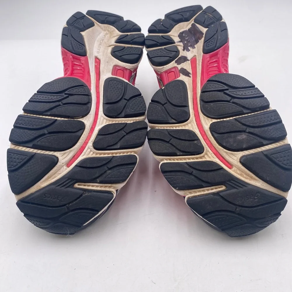 ASICS Gel-Nimbus 16 Running Shoes Womens 6.5 Pink Black Mint T485N GEL Cushioned